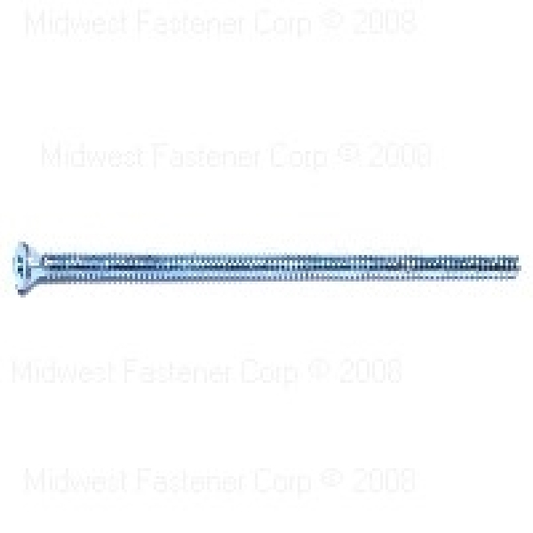 MIDWEST FASTENER 07292 Machine Screw, #10-24 Thread, 4 in L, Coarse Thread, Flat Head, Phillips Drive, Zinc, 100 PK - 1