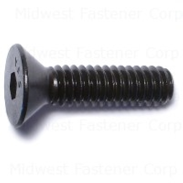 MIDWEST FASTENER 09070 Cap Screw, 1/4-20 Thread, Coarse Thread, Flat Head, Socket Drive, Steel, Black Oxide, 100 PK - 1