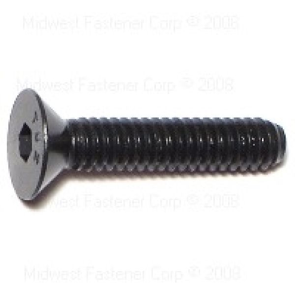 MIDWEST FASTENER 09071 Cap Screw, 1/4-20 Thread, Coarse Thread, Flat Head, Socket Drive, Steel, Black Oxide, 100 PK - 1