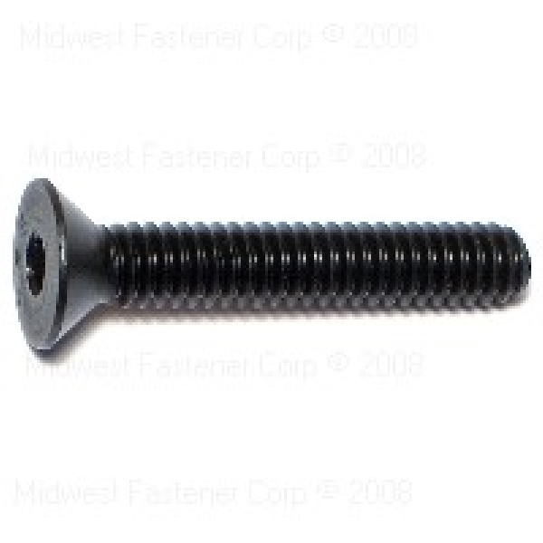 MIDWEST FASTENER 09072 Cap Screw, 1/4-20 Thread, Coarse Thread, Flat Head, Socket Drive, Steel, Black Oxide, 100 PK - 1
