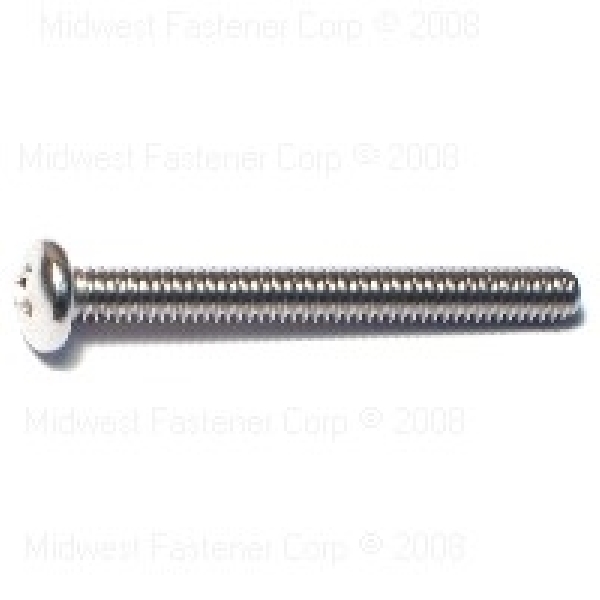 MIDWEST FASTENER 07106 Machine Screw, #8-32 Thread, 1-1/2 in L, Coarse Thread, Pan Head, Phillips Drive, Stainless Steel - 1