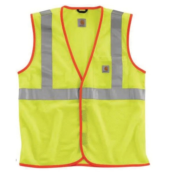 Carhartt popular yellow orange construction vest size XL