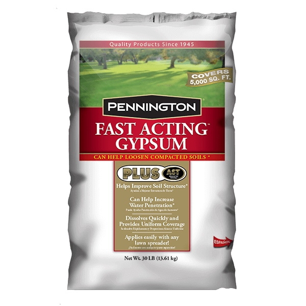Pennington 423008 Fast-Acting Gypsum, Solid, Brown, 30 lb