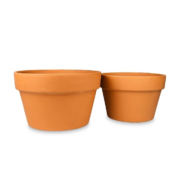 New England Pottery 100043030 Azalea Pot, 10-1/2 in Dia, Terra Cotta, Terra Cotta