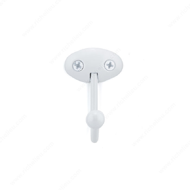 Richelieu BP8920130 Utility Hook, 1-9/16 in W, Metal, 22 lb, 1-13/16 in Projection, 2 pack - 2