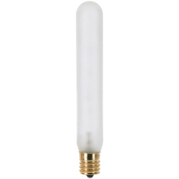 Satco S3281 Incandescent Bulb, 20 W, T6-1/2 Lamp, Intermediate E17 Lamp Base, 140 Lumens, 2700 K Color Temp - 1