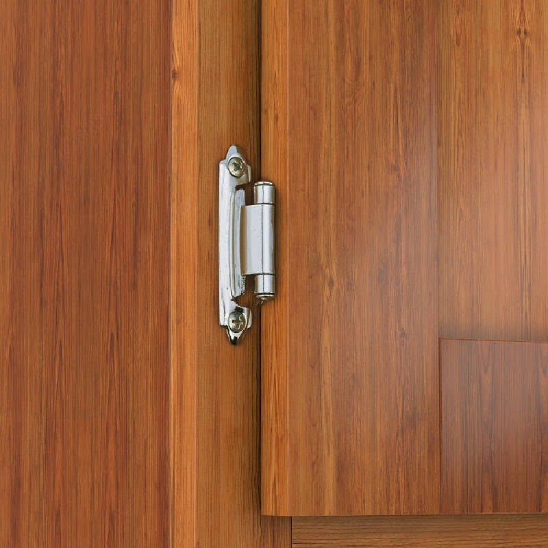 Richelieu BP13426 Self-Closing Cabinet Hinge, Chrome-Plated, 100 deg Hinge Opening,  2 Pack - 2