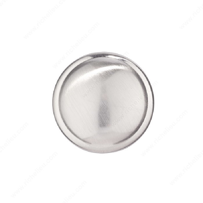 Richelieu BP0218195 Cabinet Knob, 15/16 in Projection, Metal, Brushed Nickel - 2
