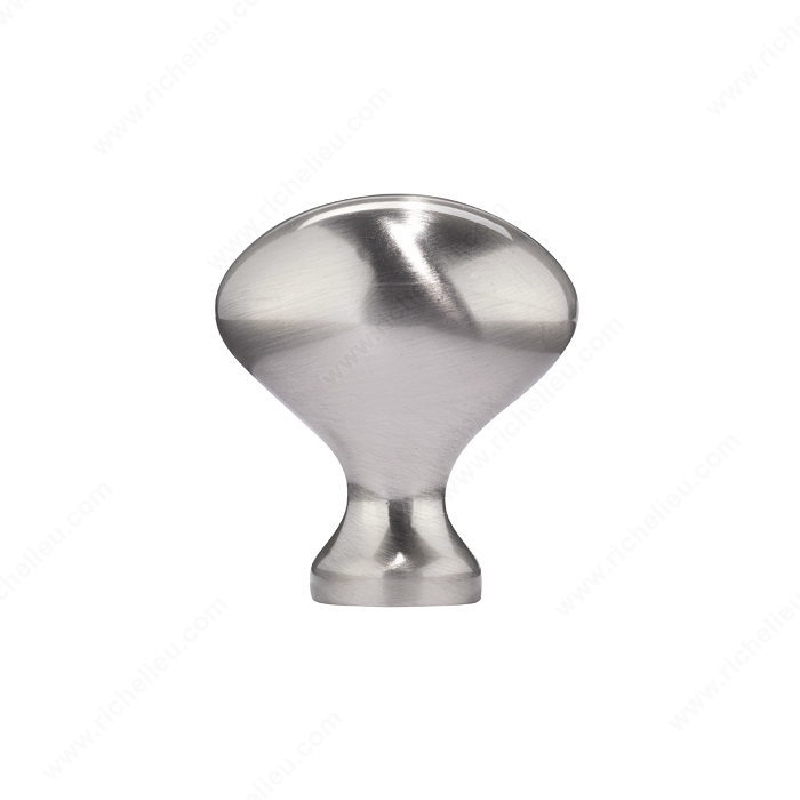 Richelieu BP4443195 Cabinet Knob, 1-5/16 in Projection, Metal, Brushed Nickel - 3