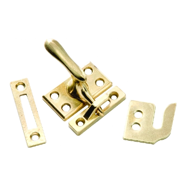 First Watch Security 1432 Casement Window Fastener, Polished Brass