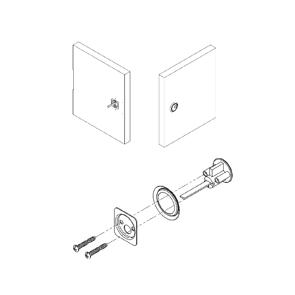 First Watch Security 1150 Rim Lockset, Zinc, Polished Brass