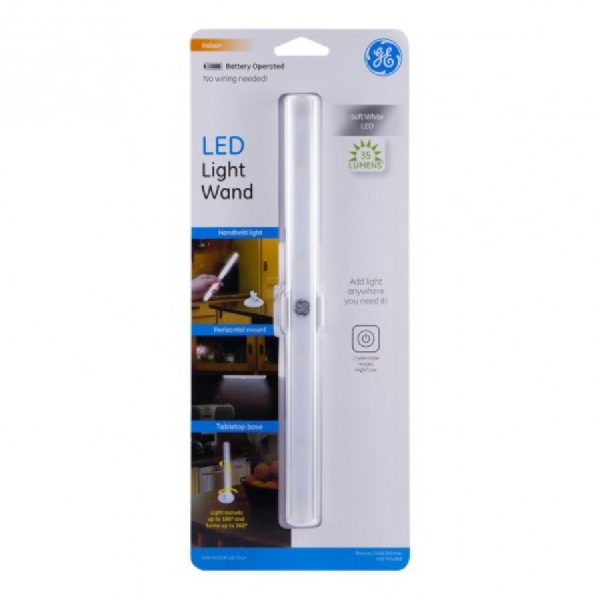 GE 12747 Light Wand, LED Lamp, 35 Lumens, White