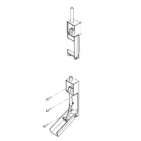 First Watch Security 5140 Sliding Door Lock, Keyed Key, Chrome