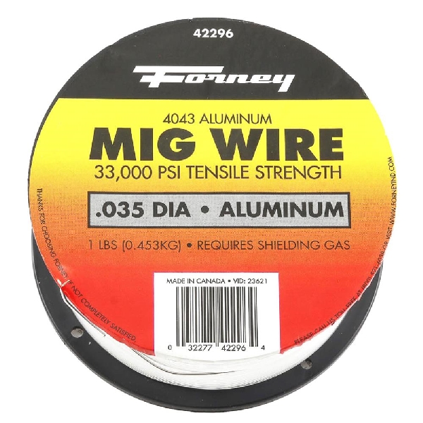 Forney 42296 MIG Welding Wire, 0.035 in Dia, Aluminum - 2