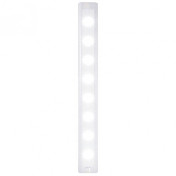 GE 27510 Utility Light, LED Lamp, 150 Lumens, 4000 K Color Temp, Plastic Fixture, White Fixture