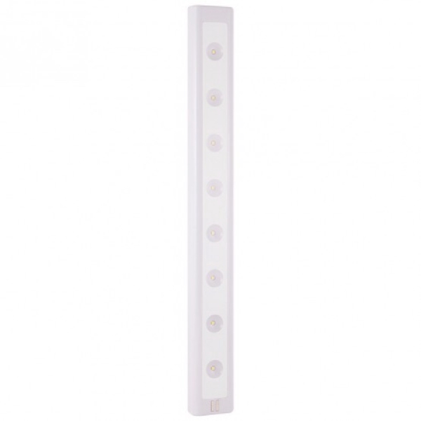 GE 27510 Utility Light, LED Lamp, 150 Lumens, 4000 K Color Temp, Plastic Fixture, White Fixture