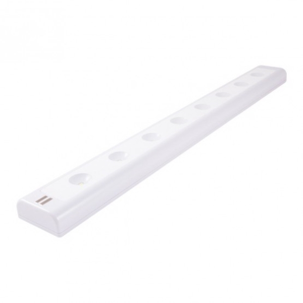 GE 27510 Utility Light, LED Lamp, 150 Lumens, 4000 K Color Temp, Plastic Fixture, White Fixture