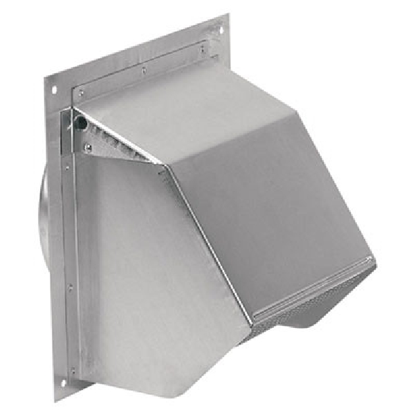 641 Wall Cap, Steel, Aluminum, For: 6 in Round Duct for Range Hoods and Bath Ventilation Fans