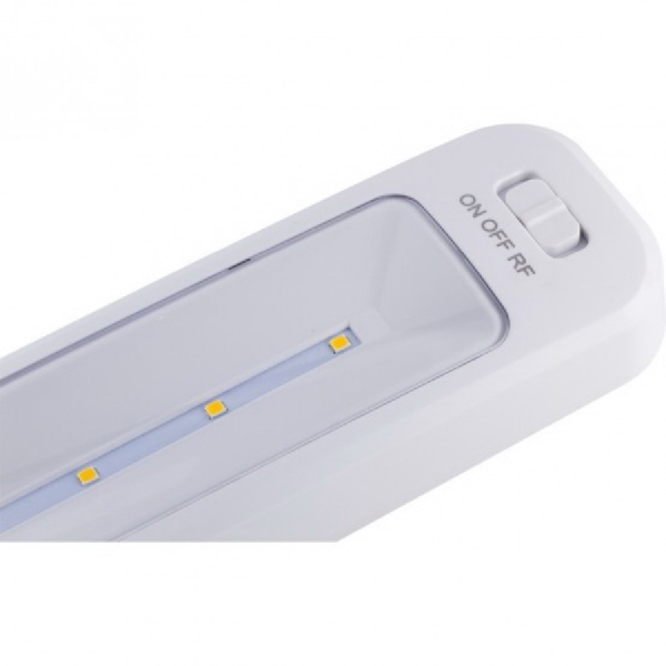 GE 17448 Light Bar with Remote, LED Lamp, 100 Lumens, 3000 K Color Temp, Plastic Fixture, White Fixture - 5