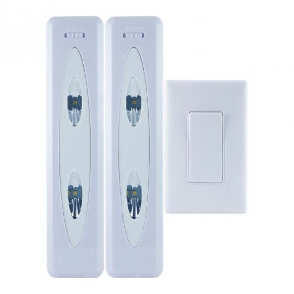 2 Pack 12 In. 40 Lumens Remote Control Wireless LED Light