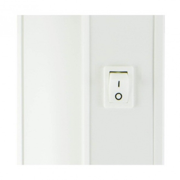 GE 29435 Light Fixture, 120 VAC, 1366 Lumens, 3000 K Color Temp, Steel Fixture, White Fixture