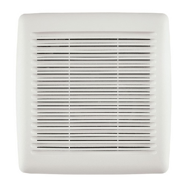 Broan InVent AE80 Bathroom Exhaust Fan, 9-1/4 in L, 10 in W, 0.3 A, 120 V, 1-Speed, 80 cfm Air, Galvanized Steel