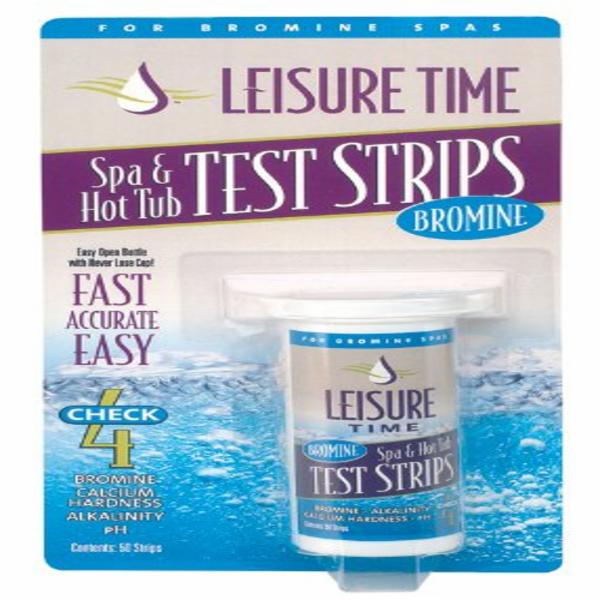 Leisure Time 45005A Spa and Hot Tub Test Strip, 4-Way, Alkalinity, Bromine, Calcium Hardness, pH Testing - 1