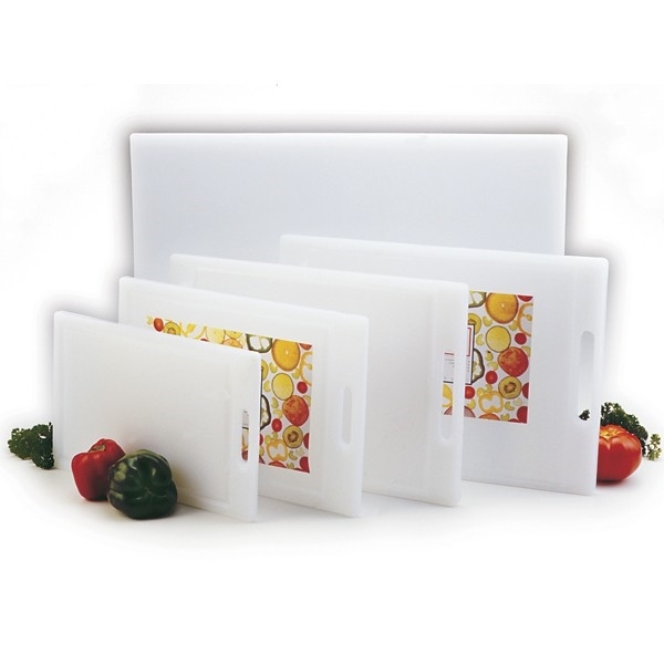 Norpro 29 Professional Cutting Board, 17-1/2 in L, 11-1/4 in W, 1/4 in Thick, Polyethylene, White - 2