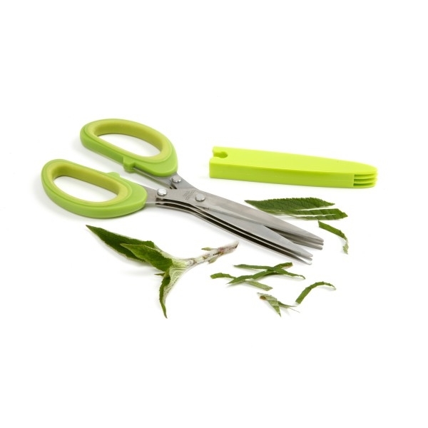 Norpro 1537 Herb Scissor with Blade Cleaner, 4 in L Blade, Stainless Steel Blade, Silicon Handle, Dishwasher Safe: Yes - 2