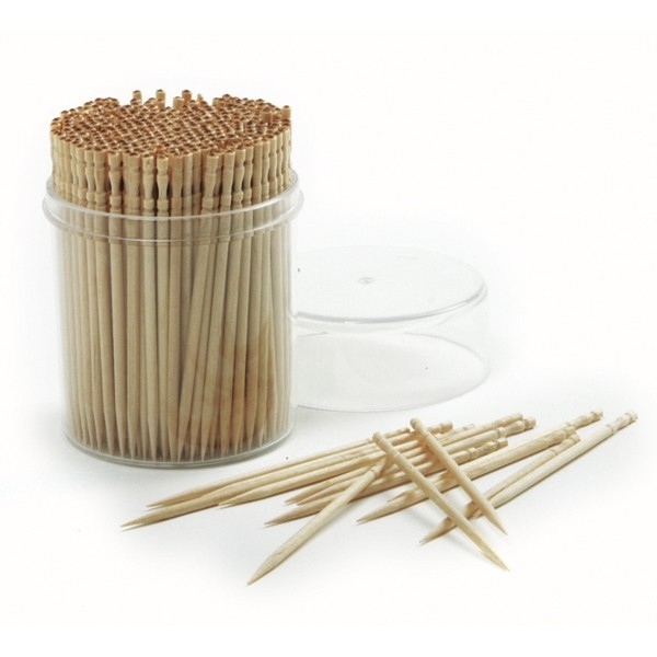 NORPRO 1914 Toothpick Stick, 2-1/2 in L, Ornate Wood - 1