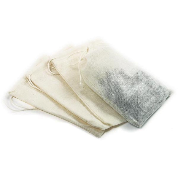 Norpro 5517 Brew Bag, 5 in L, Cotton Cheesecloth - 1