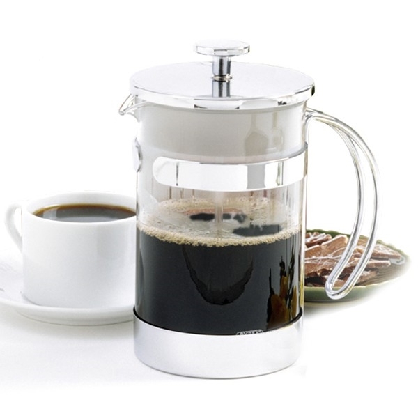 Norpro 5574 Coffee or Tea Press, 25 oz, Glass, Silver - 2