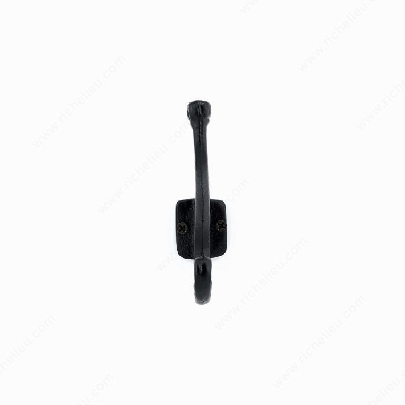 Richelieu 92344BAG Hook, 27/32 in W, Iron, Matte, 22 lb, 3-9/32 in Projection - 2