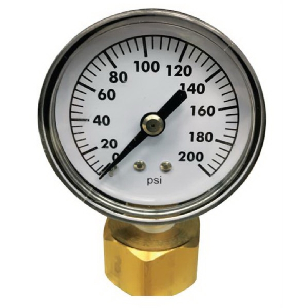91130 Pressure Gauge, 3/4 in Connection, FHT, 200 psi