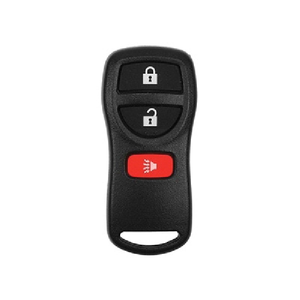 19NIS900F Key Fob Remote, 3-Button, Plastic, Black