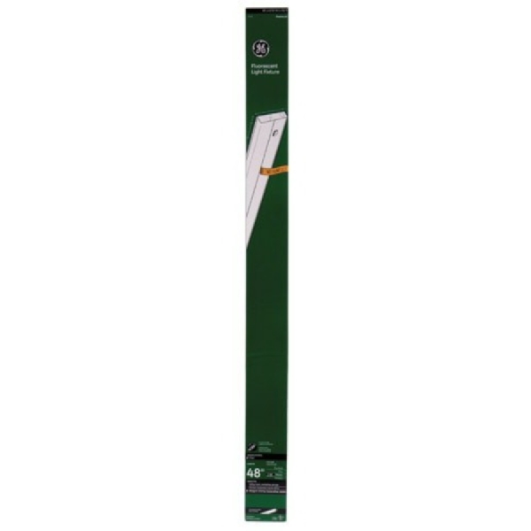 GE 10143 Under Cabinet Light Fixture, 120 VAC, 28 W, 3-Lamp, Fluorescent Lamp, 3000 K Color Temp, Steel Fixture