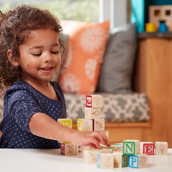 Melissa & Doug 1900 ABC/123 Blocks, 2 to 4 years, Wood