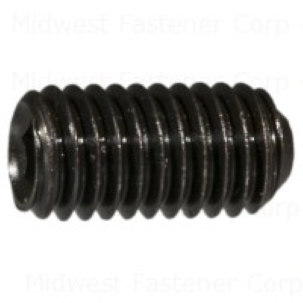 MIDWEST FASTENER 62508 Set Screw, M5-0.8 Thread, 10 mm L, Coarse Thread, Socket Drive, Zinc, 10 PK - 1