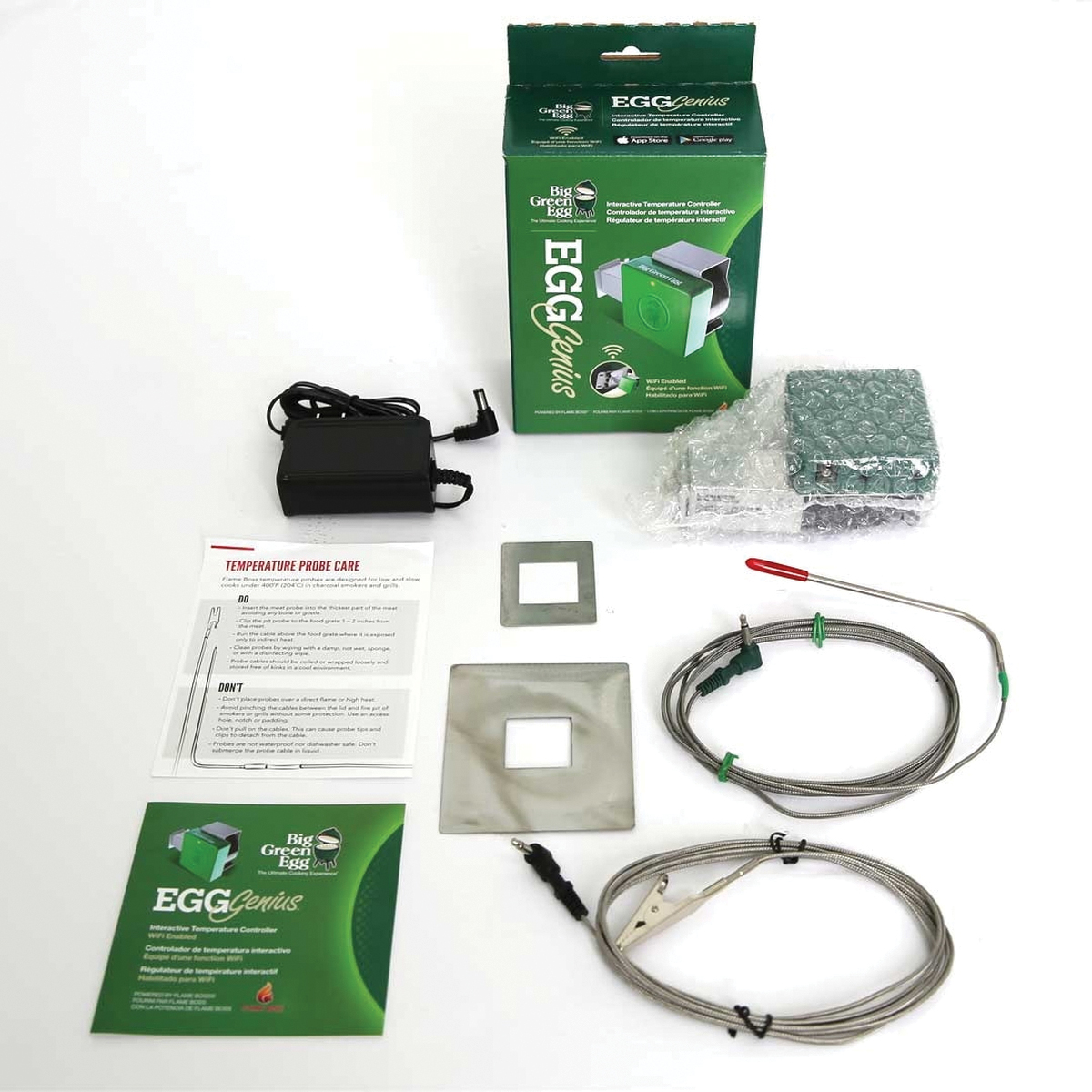 Big Green Egg 121028 Interactive Temperature Controller, Plastic, Green