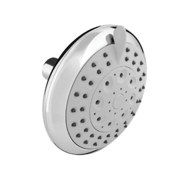 K703CP Shower Head, Round, 1.8 gpm, 5 -Spray Function, Polished Chrome, 4-3/4 in Dia