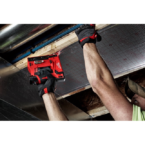 Milwaukee 2447-20 Crown Stapler, Tool Only, 1.5 Ah, 3/8 in W Crown, 1/4 to 9/16 in L Leg, Flat Crown Staple, 89 Magazine - 3