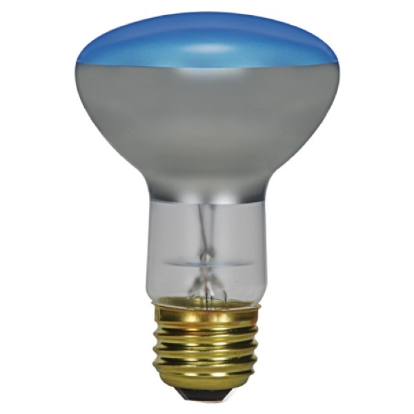 Satco S2850 Incandescent Bulb, 50 W, R20 Lamp, Medium E26 Lamp Base, 2700 K Color Temp, Cool White Light