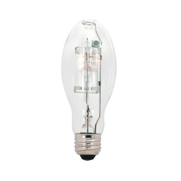 Satco S5854 Metal Halide Light Bulb, 50 W, ED17 Lamp, Medium E26 Lamp Base, 3800 Lumens, 4000 K Color Temp - 1