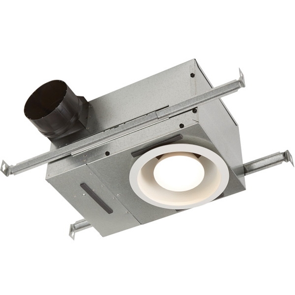 744 Bath Fan with Light, 1.2 A, 120 V, 70 cfm Air, 1.5 sones, LED Lamp, 4 in Duct