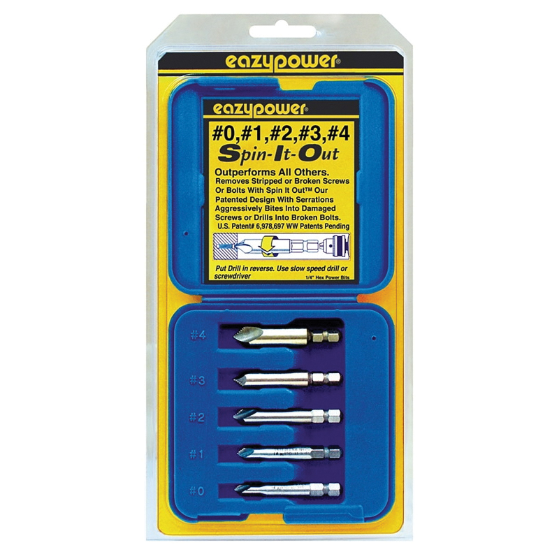 Spin It Out Series 82681 Broken Screw Remover, #0 to 5 Bolt/Screw, HSS