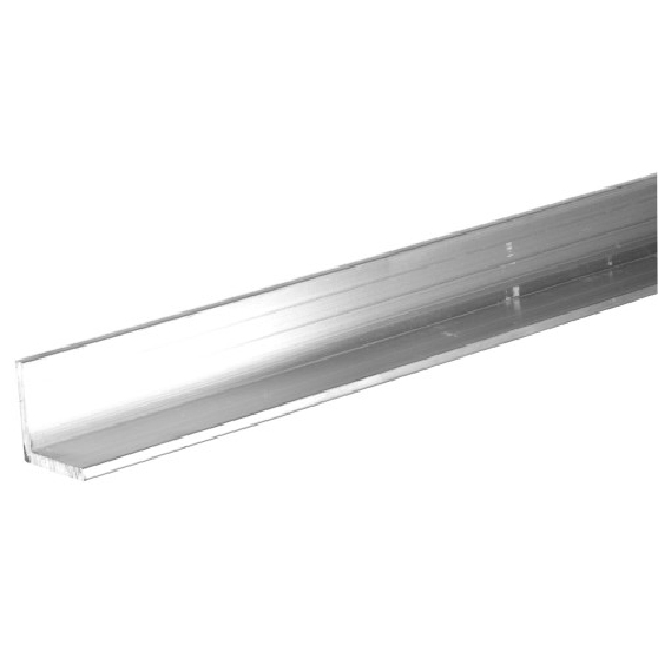 Steelworks 11343 Angle Stock, 2 in L Leg, 4 ft L, 1/8 in Thick, Aluminum - 1