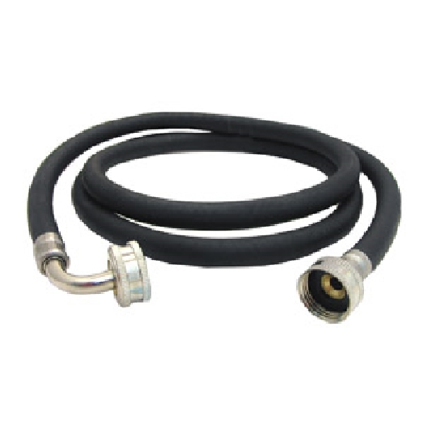 Lasco 16-1738 Washing Machine Hose, 6 ft L, 3/4 in Inlet, FHT Inlet, 3/4 in Outlet, FHT Outlet, Rubber Tubing