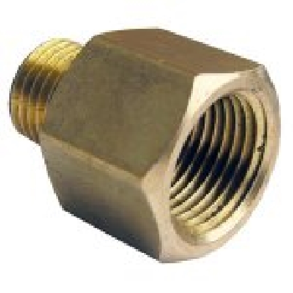Lasco 17-8510U Pipe Coupling, 1/4 x 1/4 in, FPT x MPT, Brass