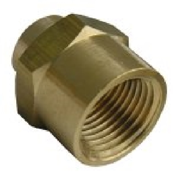 Lasco 17-9276U Bell Pipe Reducer, 1/2 x 1/8 in, FIP x FIP, Brass