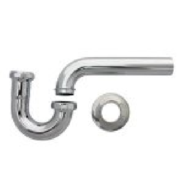 Lasco 03-3505 P-Trap, 1-1/4 in, Slip Joint, Brass, Chrome